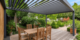 Deponti Pinela Louvered Roof Aluminium Veranda - Verde Modern Garden Living