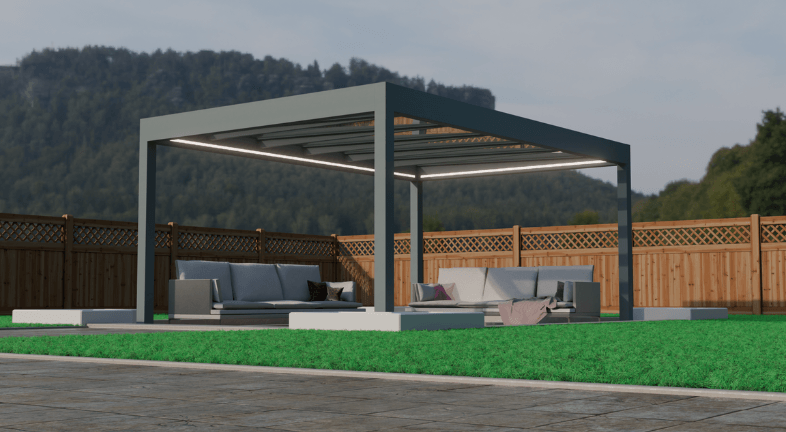 Deponti Pinela Glass Aluminium Veranda - Verde Modern Garden Living