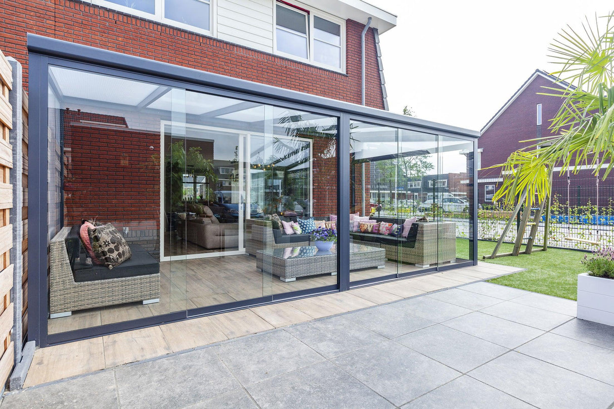 Deponti Nebbiolo Aluminium Veranda - Verde Modern Garden Living