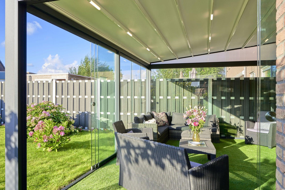 Deponti Verdeca Aluminium Veranda - Verde Modern Garden Living